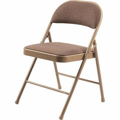 National Public Seating - Folding Chairs Pad Type: Folding Chair w/Fabric Padded Seat Material: Fabric/Steel - Americas Industrial Supply