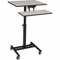 National Public Seating - Mobile Work Centers Type: Desktop Sit-Stand Workstation Load Capacity (Lb.): 75 - Americas Industrial Supply