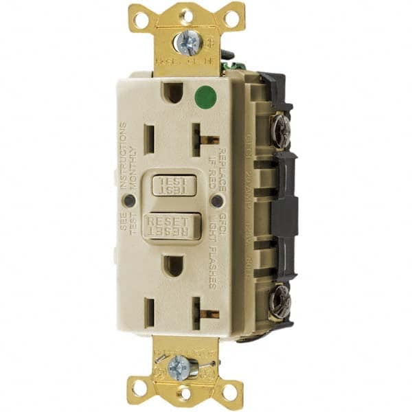 Bryant Electric - GFCI Receptacles Grade: Hospital Color: Ivory - Americas Industrial Supply