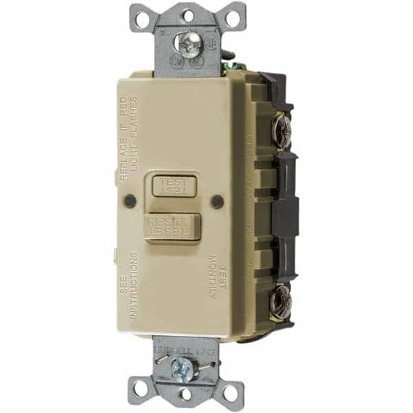 Bryant Electric - GFCI Receptacles Grade: Commercial Color: Ivory - Americas Industrial Supply