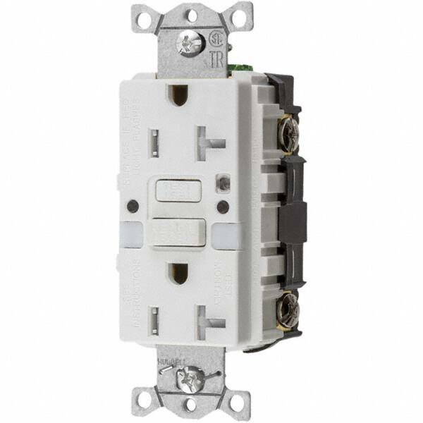 Bryant Electric - GFCI Receptacles Grade: Commercial Color: White - Americas Industrial Supply