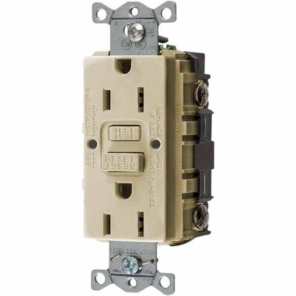 Bryant Electric - GFCI Receptacles Grade: Commercial Color: Ivory - Americas Industrial Supply