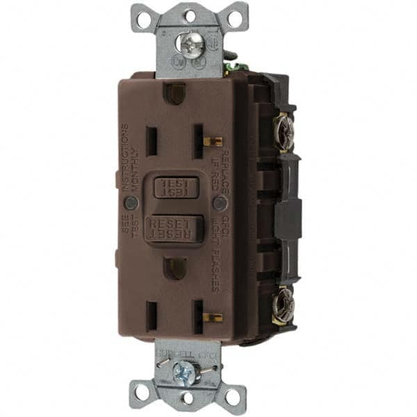 Bryant Electric - GFCI Receptacles Grade: Commercial Color: Brown - Americas Industrial Supply