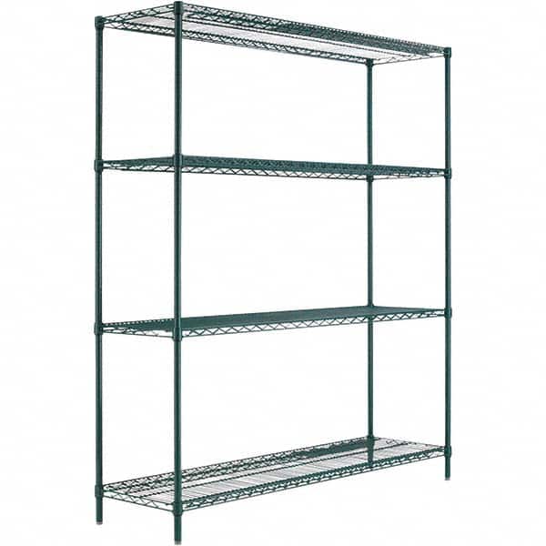 ALERA - 4,000 Lb Capacity 4 Shelf Wire Shelving - Starter Unit - Americas Industrial Supply