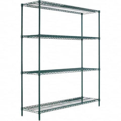 ALERA - 4,000 Lb Capacity 4 Shelf Wire Shelving - Starter Unit - Americas Industrial Supply