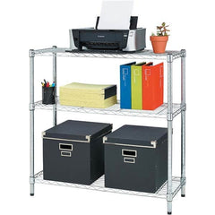 ALERA - 750 Lb Capacity 3 Shelf Wire Shelving - Starter Unit - Americas Industrial Supply