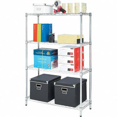 ALERA - 1,000 Lb Capacity 4 Shelf Wire Shelving - Starter Unit - Americas Industrial Supply
