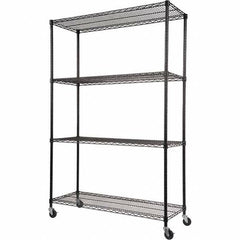 ALERA - 2,400 Lb Capacity 4 Shelf Wire Shelving - Starter Unit - Americas Industrial Supply