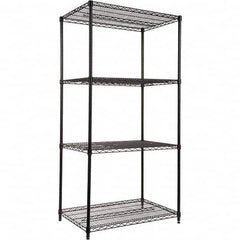 ALERA - 4,000 Lb Capacity 4 Shelf Wire Shelving - Starter Unit - Americas Industrial Supply