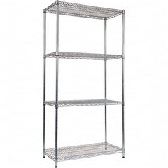 ALERA - 5,000 Lb Capacity 4 Shelf Wire Shelving - Starter Unit - Americas Industrial Supply
