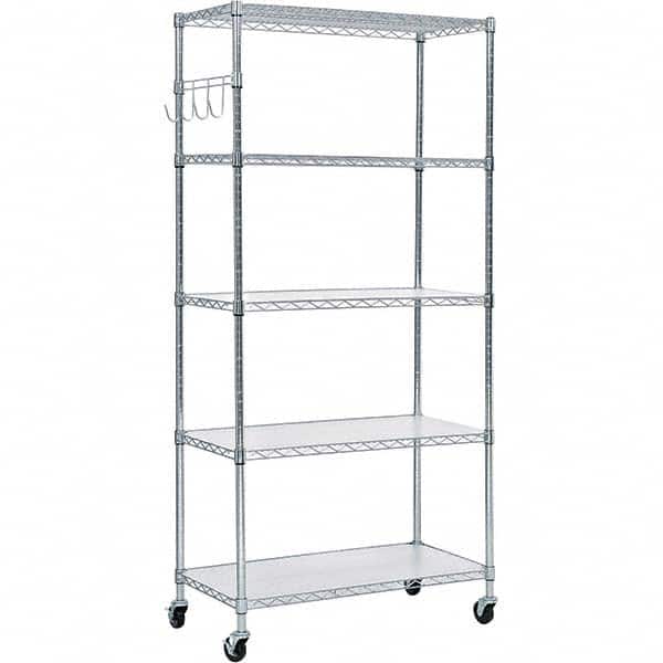 ALERA - 3,000 Lb Capacity 5 Shelf Wire Shelving - Starter Unit - Americas Industrial Supply
