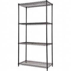 ALERA - 5,000 Lb Capacity 4 Shelf Wire Shelving - Starter Unit - Americas Industrial Supply