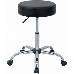 ALERA - Swivel & Adjustable Stools Type: Adjustable Height Stool Base Type: Chrome Steel Base - Americas Industrial Supply