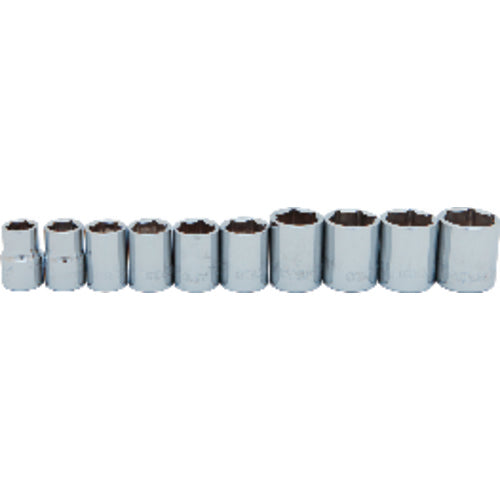 3/8″ 10PC SOCKET SET 6PT - Americas Industrial Supply