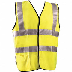 OccuNomix - Size 4XL Flame Resistant Hi-Vis Yellow Solid General Purpose High Visibility Vest - Americas Industrial Supply