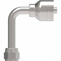 Eaton - Hydraulic Hose Fittings & Couplings Type: JIC 37 Female Swivel 90 Long Drop Elbow Hose Diameter: 7/16 (Inch) - Americas Industrial Supply