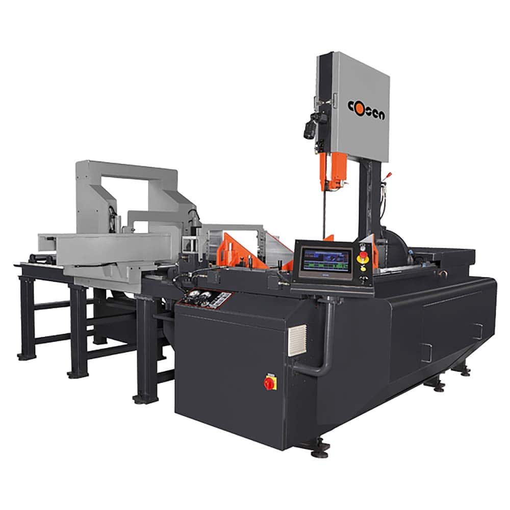 Cosen - Vertical Bandsaws; Drive Type: Variable Frequency ; Throat Capacity (mm): 26.40 ; Throat Capacity (Decimal Inch): 20.0000 ; Height Capacity (Inch): 28 ; Phase: 3 ; Blade Width (Inch): 1-1/4 - Exact Industrial Supply