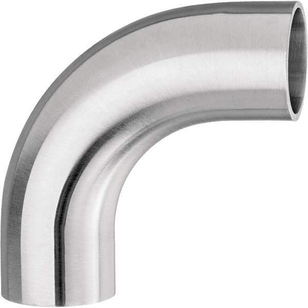 Value Collection - Sanitary Stainless Steel Pipe Fittings Type: 90 Elbow Style: Butt Weld - Americas Industrial Supply