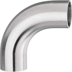 Value Collection - Sanitary Stainless Steel Pipe Fittings Type: 90 Elbow Style: Butt Weld - Americas Industrial Supply