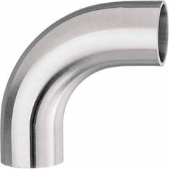Value Collection - Sanitary Stainless Steel Pipe Fittings Type: 90 Elbow Style: Butt Weld - Americas Industrial Supply