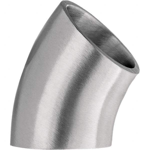 Value Collection - Sanitary Stainless Steel Pipe Fittings Type: 45 Short Elbow Style: Butt Weld - Americas Industrial Supply