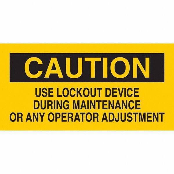 Brady - Safety & Facility Labels Message Type: Accident Prevention Header: CAUTION - Americas Industrial Supply