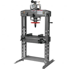 Jet - 15 Ton Hydraulic Shop Press - 4-1/2 Inch Stroke - Americas Industrial Supply