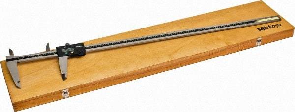 Mitutoyo - 0 to 1,000mm Range, 0.01mm Resolution, Electronic Caliper - Stainless Steel with 130mm Stainless Steel Jaws, 0.003" Accuracy, SPC Output - Americas Industrial Supply