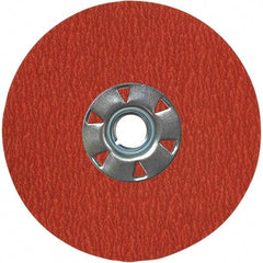 VSM - 5" Diam 7/8" Hole 36 Grit Fiber Disc - Very Coarse Grade, Ceramic, 12,000 Max RPM, Series XF885 - Americas Industrial Supply
