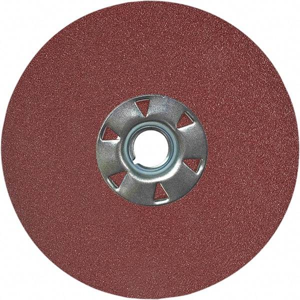 VSM - 7" Diam 7/8" Hole 120 Grit Fiber Disc - Fine Grade, Aluminum Oxide, 8,000 Max RPM, Series KF708 - Americas Industrial Supply