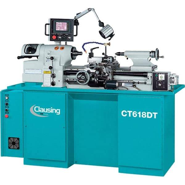 Clausing - Bench, Engine & Toolroom Lathes   Machine Type: Toolroom Lathe    Spindle Speed Control: Variable Speed Pulley - Americas Industrial Supply