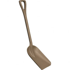 Remco - 14" High x 11" Wide Square Plastic Shovel - 38" Long Plastic D-Grip Handle, No Step - Americas Industrial Supply