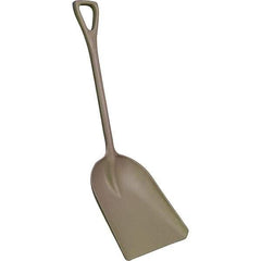 Remco - 17" High x 14" Wide Square Plastic Shovel - 42" Long Plastic D-Grip Handle, No Step - Americas Industrial Supply