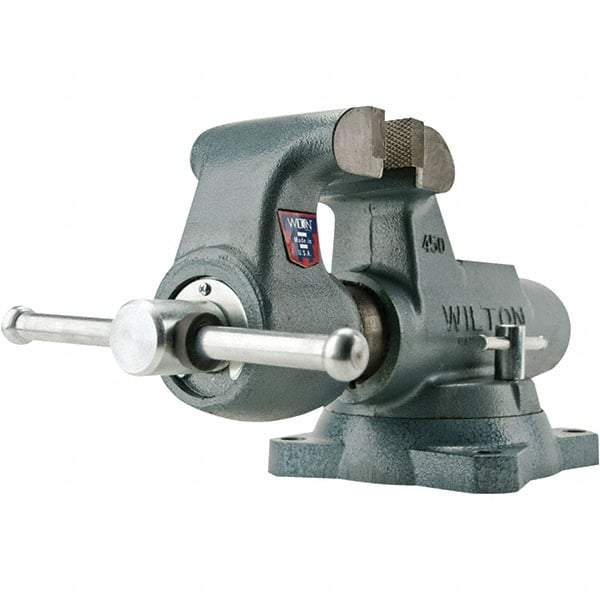 Wilton - Bench Vises Jaw Width (Inch): 5 Jaw Opening Capacity (Inch): 8 - Americas Industrial Supply