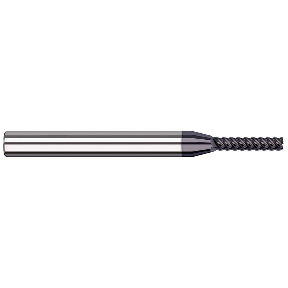 Square End Mill: 0.0472'' Dia, 0.2362'' LOC, 6 Flutes, Solid Carbide Single End, AlTiN Finish, 41 ° Variable Helix, RH Cut, RH Flute