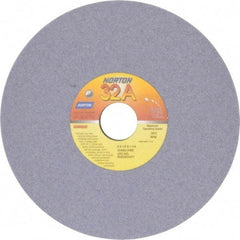 Norton - 8" Diam x 1-1/4" Hole x 1/4" Thick, J Hardness, 60 Grit Surface Grinding Wheel - Aluminum Oxide, Type 1, Medium Grade, 3,600 Max RPM, Vitrified Bond, No Recess - Americas Industrial Supply