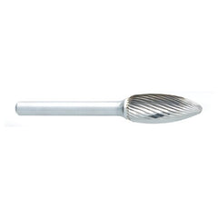 ‎SN-1 -6mm × 8mm LOC × 6mm Shank × 50mm OAL Inverted Taper Carbide Medium Right Hand Spiral Burr - Americas Industrial Supply