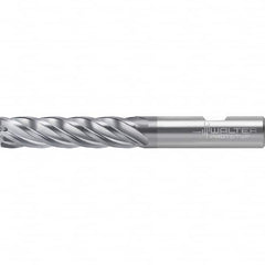 Corner Radius End Mill: 0.2362″ Dia, 0.012″ Radius, 5 Flutes, Solid Carbide 35 ° Helix, Corner Radius End, Series MD133