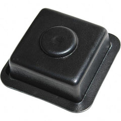 Made in USA - Flame Retardent ABS Housing Plastic Bearing Flange Mount - 3-1/4" Wide x 3-7/16" Outside Diam - Americas Industrial Supply