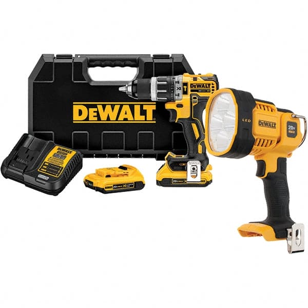 DeWALT - 20V 1/2" Chuck Cordless Hammer Drill - Americas Industrial Supply