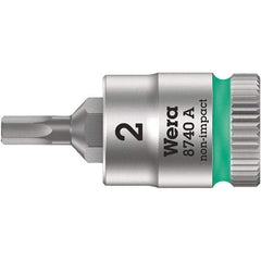 Wera - 1/4" Drive, 7/64" Hex Bit Socket - 3-3/4" OAL - Americas Industrial Supply