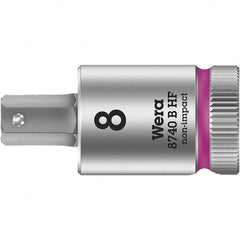 Wera - 3/8" Drive, 4mm Hex Bit Socket - 1-3/8" OAL - Americas Industrial Supply