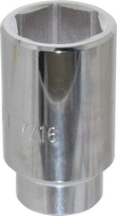 Proto - 1-7/16", 1/2" Drive, Deep Hand Socket - 6 Points, 3-1/2" OAL - Americas Industrial Supply