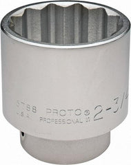 Proto - 2-3/4", 1" Drive, Standard Hand Socket - 12 Points, 4-7/16" OAL - Americas Industrial Supply