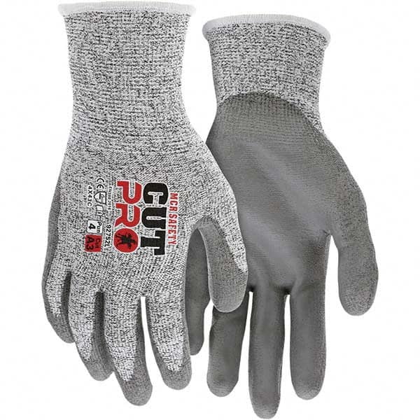 MCR Safety - Size XL, ANSI Cut Lvl A3, Puncture Lvl 4, Abrasion Lvl 4, Polyurethane Coated Cut & Puncture Resistant Gloves - Americas Industrial Supply