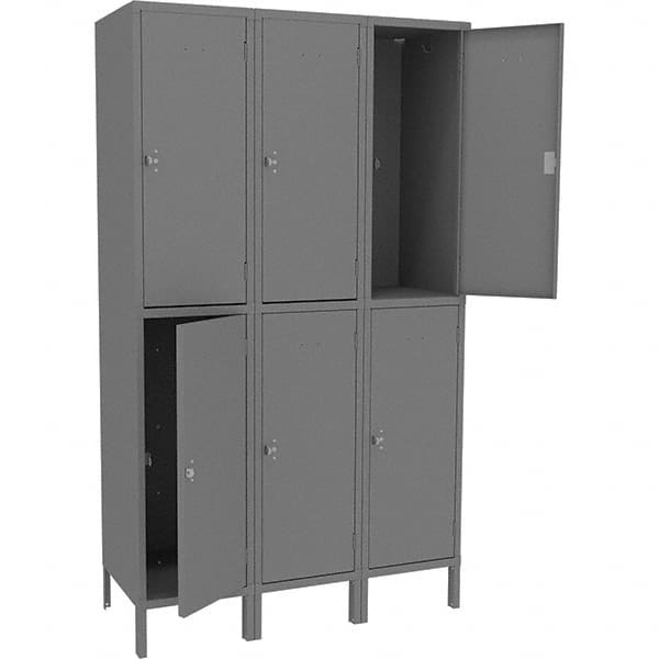 Tennsco - 6 Door, 2 Tier, Welded Locker - Americas Industrial Supply