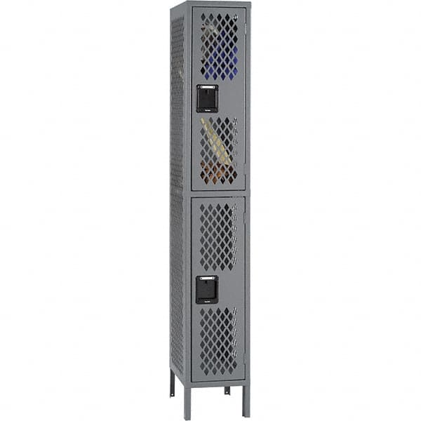Tennsco - 2 Door, 2 Tier, Welded Locker - Americas Industrial Supply
