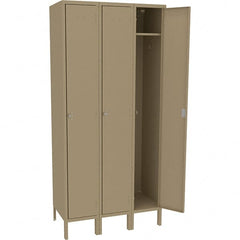 Tennsco - 3 Door, 1 Tier, Welded Locker - Americas Industrial Supply