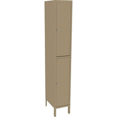 Tennsco - 2 Door, 2 Tier, Welded Locker - Americas Industrial Supply
