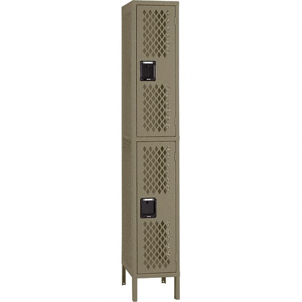 Tennsco - 2 Door, 2 Tier, Welded Locker - Americas Industrial Supply